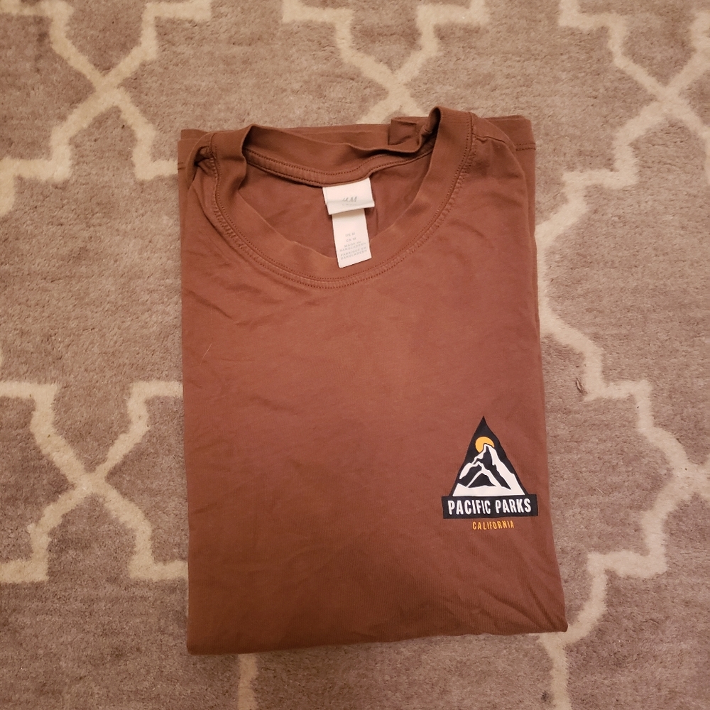 Brown pacific parks boyfriend tshirt